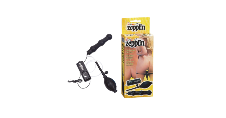 Zepplin - pompowany korek analny z wibracjami