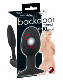 Backdoor XL korek analny z kulką gejszy 12 x 5,5 cm