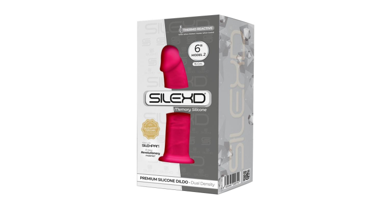SILEXD 6" model 2 dildo SILEXPAN® 15 cm różowe