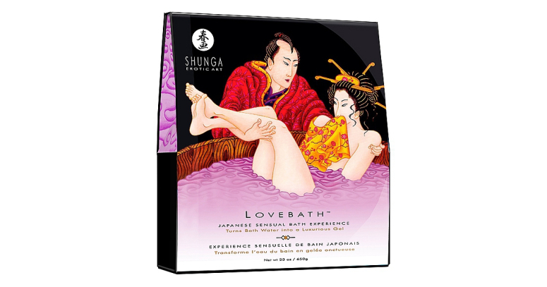 Shunga Lovebath - żelujący proszek do kąpieli Dragon Fruit