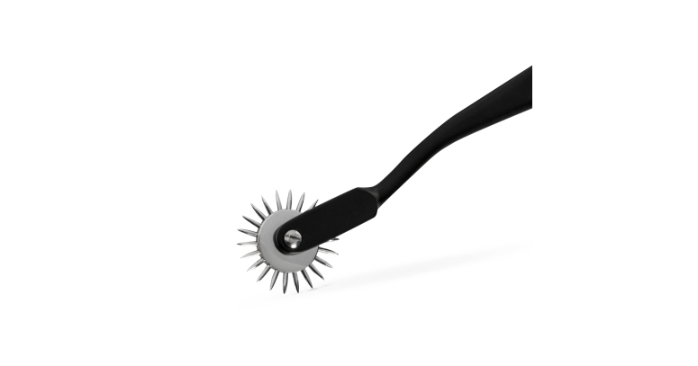 Sinner wartenberg wheel masażer z kolcami 1 kółko czarny