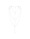 Bijoux Indiscrets Magnifique Back Body Chain srebrny