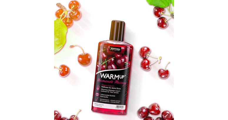 Warm Up Cherry rozgrzewający żelowy olejek do masażu