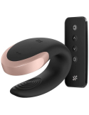 Satisfyer Double Love zdalnie sterowany wibrator dla par czarny