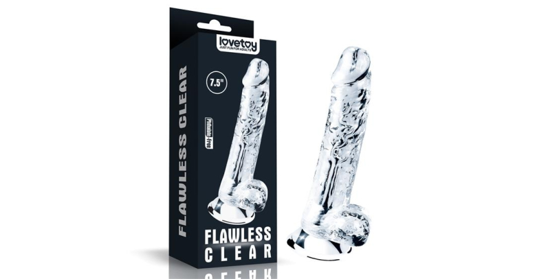 Fawless Clear dildo bezbarwne 19 x 3,5