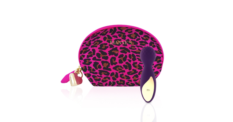 Rianne S. Essentials Lovely Leopard mini Wand masażer fioletowy