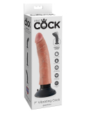 King Cock 7" dildo z wibracjami 17,7 x 4,6 cm