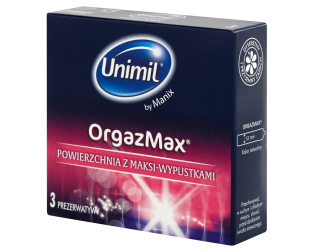 Unimil OrgazMax prezerwatywy stymulujące 3 szt.