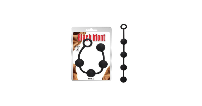 Black Mont duże kulki analne 35 x 4,8 cm