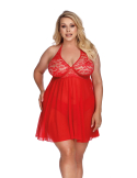 Anais Plus Size Pandora czerwona halka