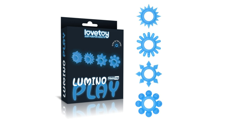 Lumino 4 x pierścień świecący w ciemności