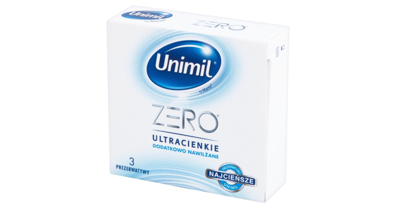 Unimil Zero prezerwatywy ultracienkie 3 szt.