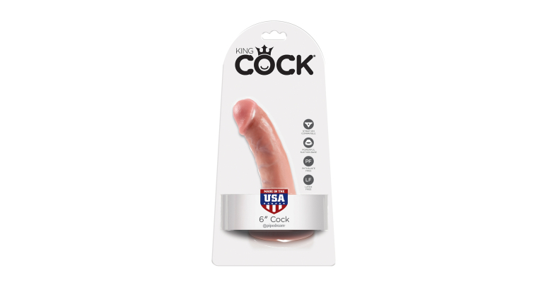 KING COCK dildo 6" 15 x 4,1 cm cieliste