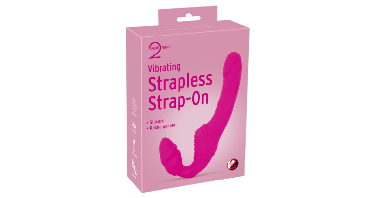 Vibrating Strapless dildo z mocnymi wibracjami