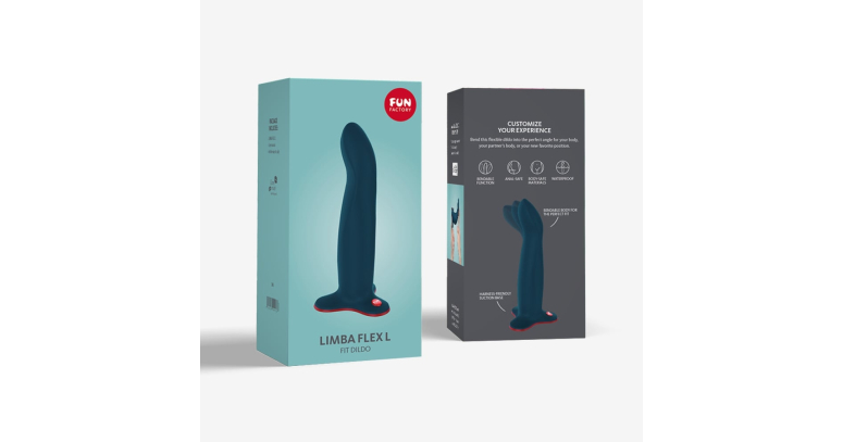 Fun Factory Limba Flex L dildo 18 x 4,2 cm granatowy