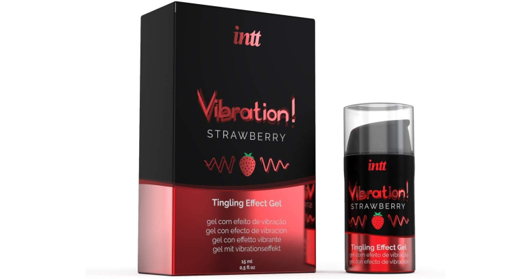 Intt Vibration Strawberry żel stymulujący z efektem pulsacji