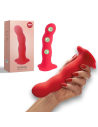 Fun Factory Bouncer dildo z ruchomymi kuleczkami czerwone
