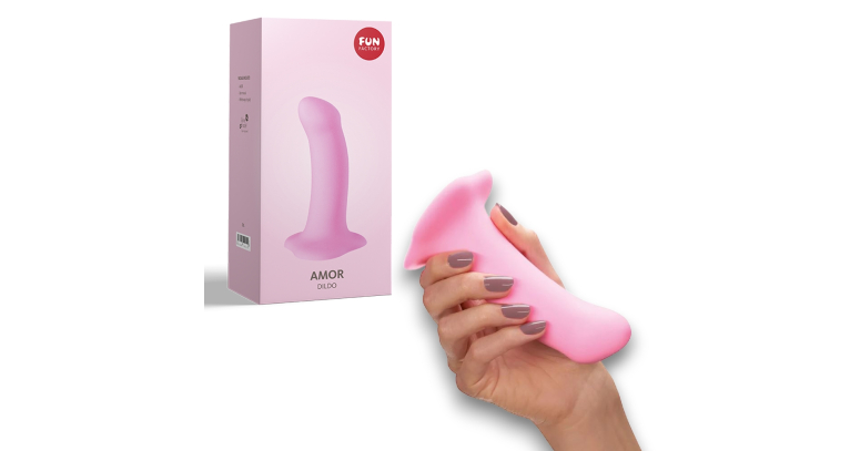 Fun Factory Amor dildo 13,5 x 3,5 cukierkowy różowy