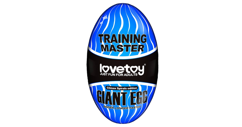 Giant Egg duże jajko masturbator niebieski
