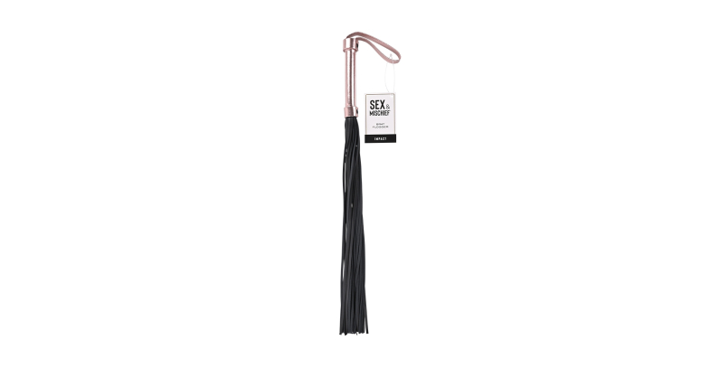 Sportsheets Brat flogger długi pejcz rose gold