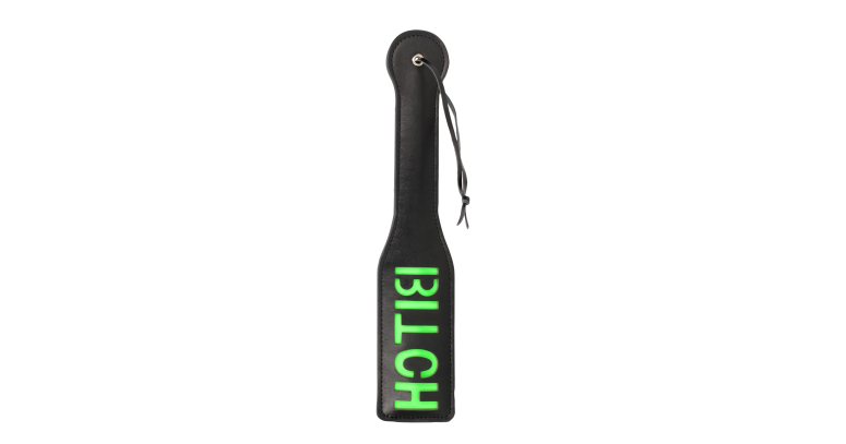 Glow in the Dark Bitch paddle packa świecąca w ciemności