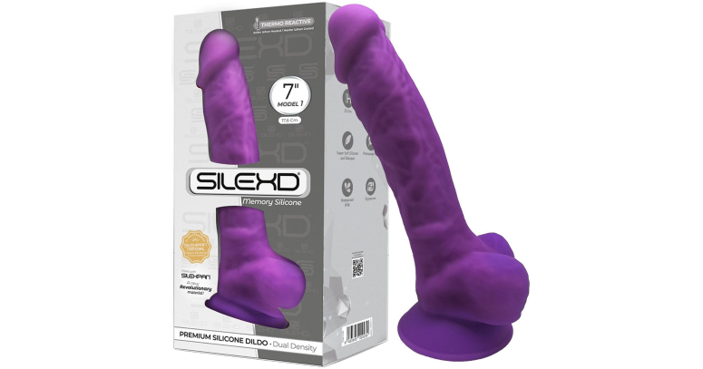 SILEXD model 1 dildo SILEXPAN®  7" fioletowe
