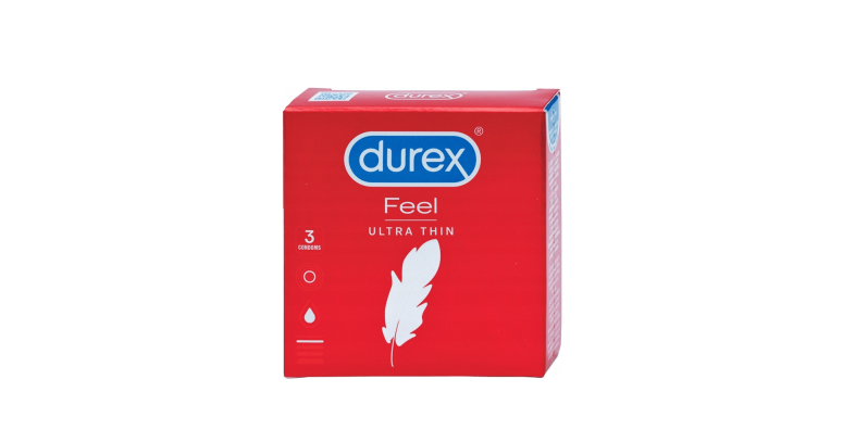 Durex Feel Ultra Thin cieńsze prezerwatywy 3 szt