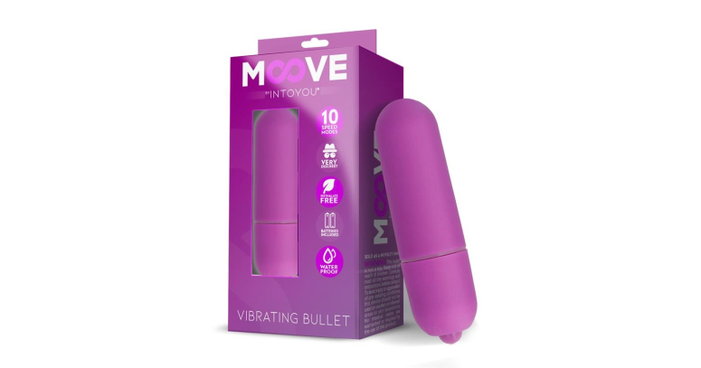Moove mini wibrator typu bullet 10 trybów fioletowy