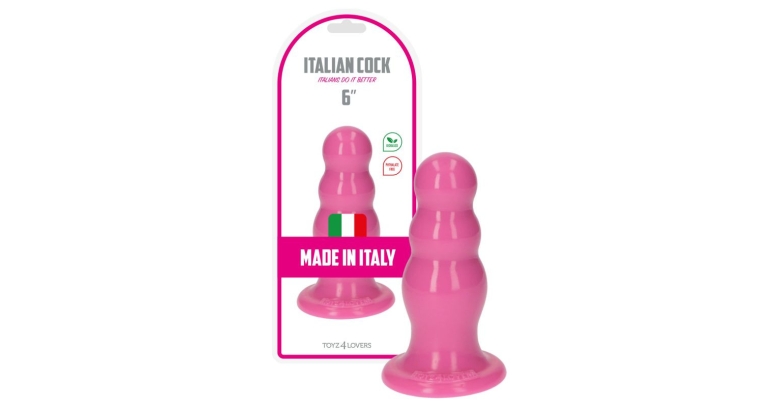 Italian Cock Olmo duży korek analny typu wieża różowy