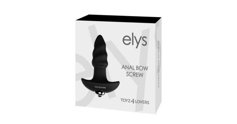 Elys Screw korek analny z wibracjami czarny