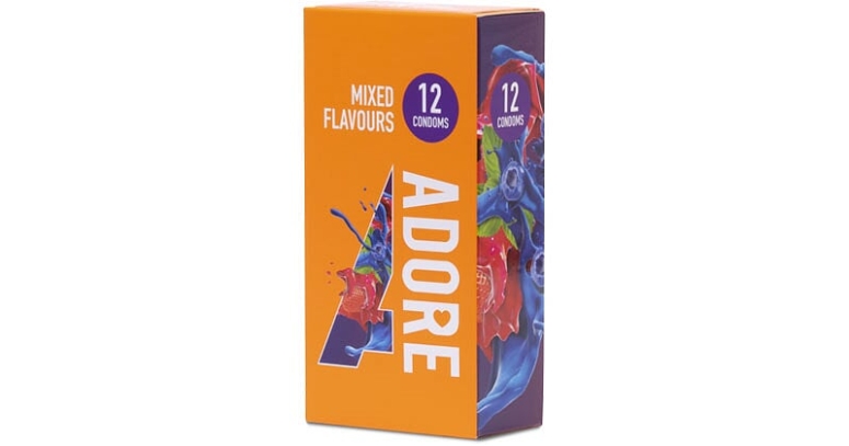 Adore Mixed Flavours prezerwatywy smakowe 12 szt.