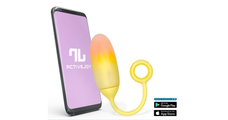 Intoyou App Series jajko wibrujące na aplikację żółte