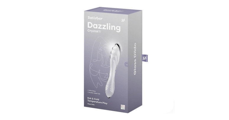 Satisfyer Dazzling Crystal 1 szklane dildo 17 x 3,6 cm