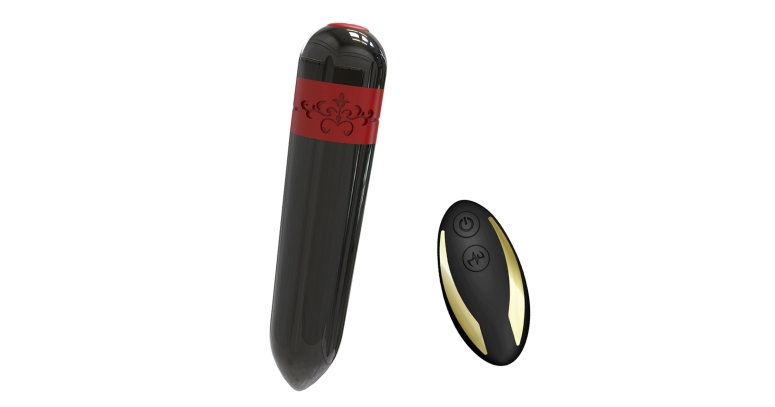 Rocket Red Bullet mały wibrator z pilotem czarny