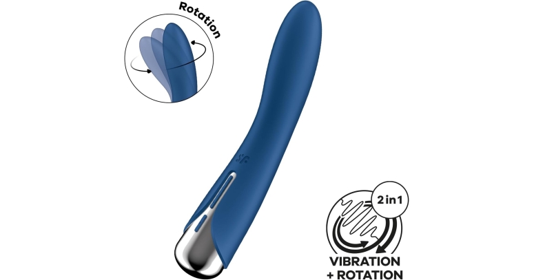 Satisfyer Spinning Vibe wibrator obrotowy niebieski