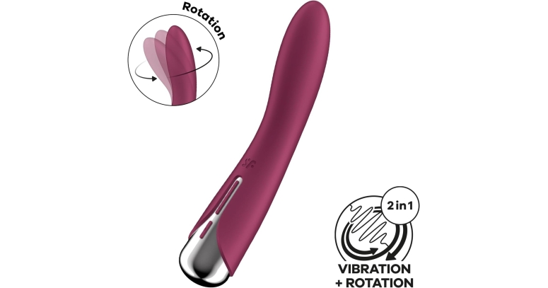 Satisfyer Spinning Vibe wibrator obrotowy czerwony