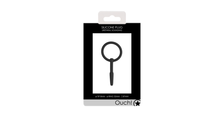 Ouch! Silicone penis plug dilator silikonowy 8,7 x 0,8 cm