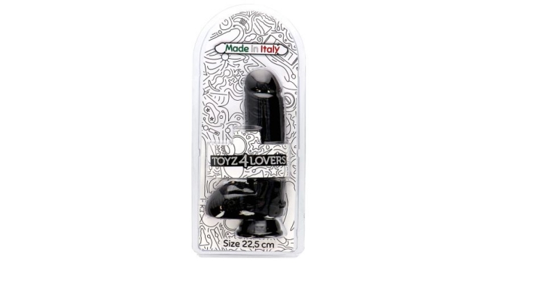 Italian Cock Ulisse duże dildo 22,5 x 5 cm czarne