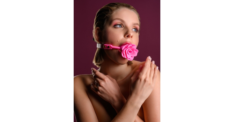 Taboom Malibu Rose Ball Gag knebel z różą