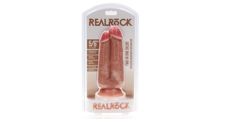 Realrock Two in One 5"/6" szerokie dildo na przyssawce