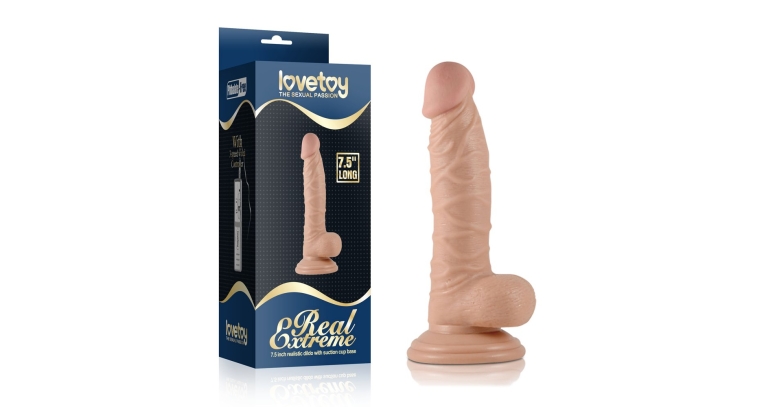 Real Extreme elastyczne dildo na przyssawce 19 cm