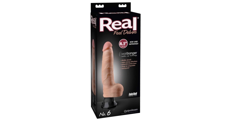 Real Feel Deluxe 8,5" grube dildo z wibracjami 22 x 4,8 cm No. 6