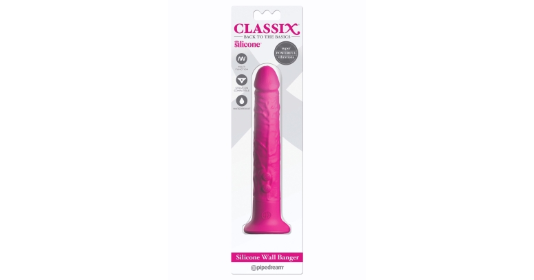 Wall Banger 2.0 dildo z wibracjami 19 x 3,2 cm różowe