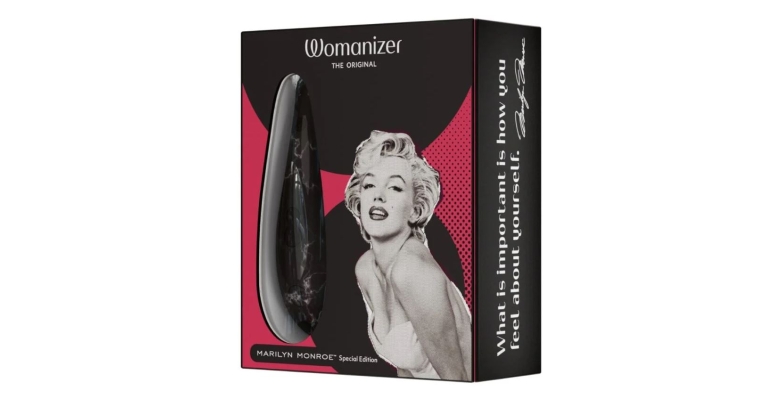 Womanizer Marilyn Monroe bezdotykowy stymulator łechtaczki czarny