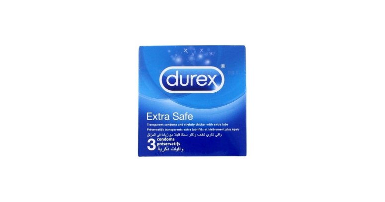 Durex Extra Safe prezerwatywy grubsze 3 szt.