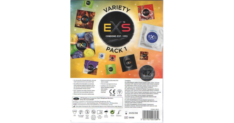 EXS Variety Pack 1 zestaw prezerwatyw 42 sztuki