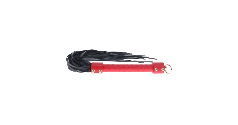 Ouch! Milan Collection elegancki czerwony flogger