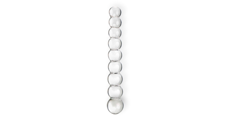 Szklane dildo analne kulkowe 21,5 x 3,6 cm