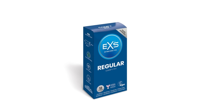 EXS Regular klasyczne prezerwatywy nawilżane 12 szt