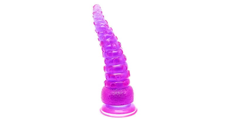 Monsti 022 monster dildo macka ośmiornicy 22,5 x 6,8 cm fioletowe